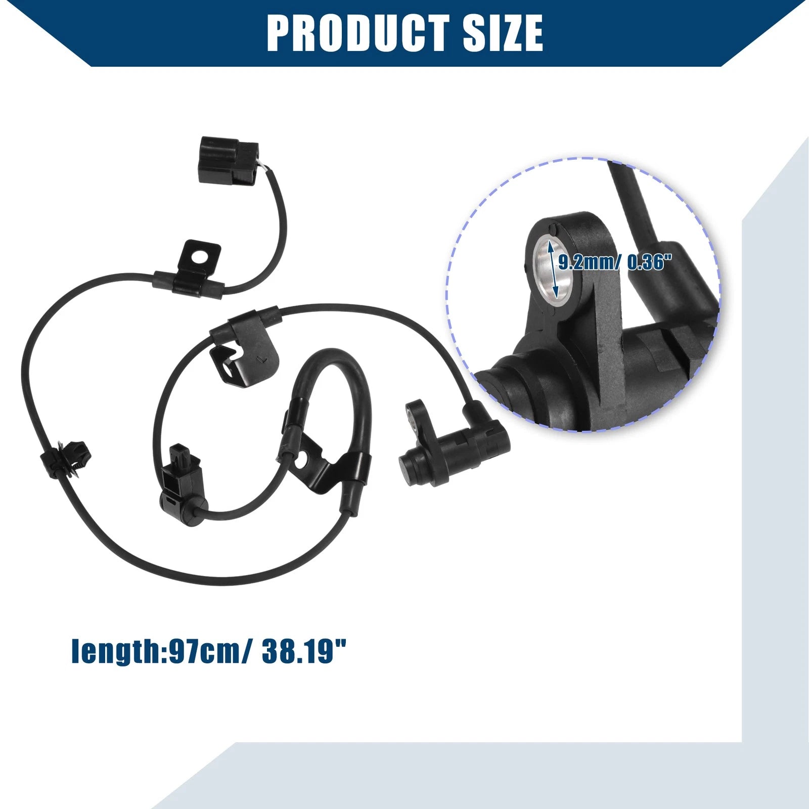 ABS Wheel Speed Sensor No.4670A597 for Mitsubishi L200 (2012–2015) Rear Left