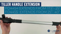 Telescopic Tiller Extension Handle for Outboard & Trolling (17.5"–25")