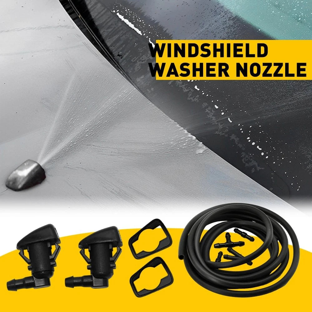 Windshield Washer Nozzle Jet Hose Kit for Ford F250 F350 F450 F550 (2011–2016)