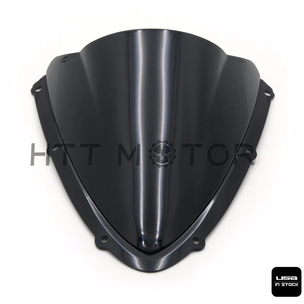 Set of 2 Black Smoke Windscreen for Suzuki GSXR 600 750 (2008–2010)