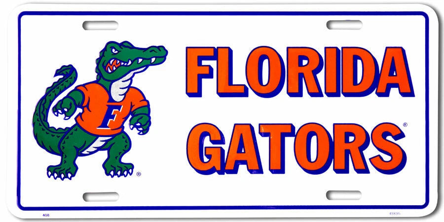 Florida Gators License Plate Sign for Car Truck (6 x 12)