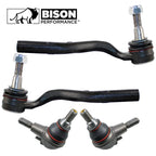 Set of 4 Front Outer Tie Rod Ends & Lower Ball Joints for W212 W218