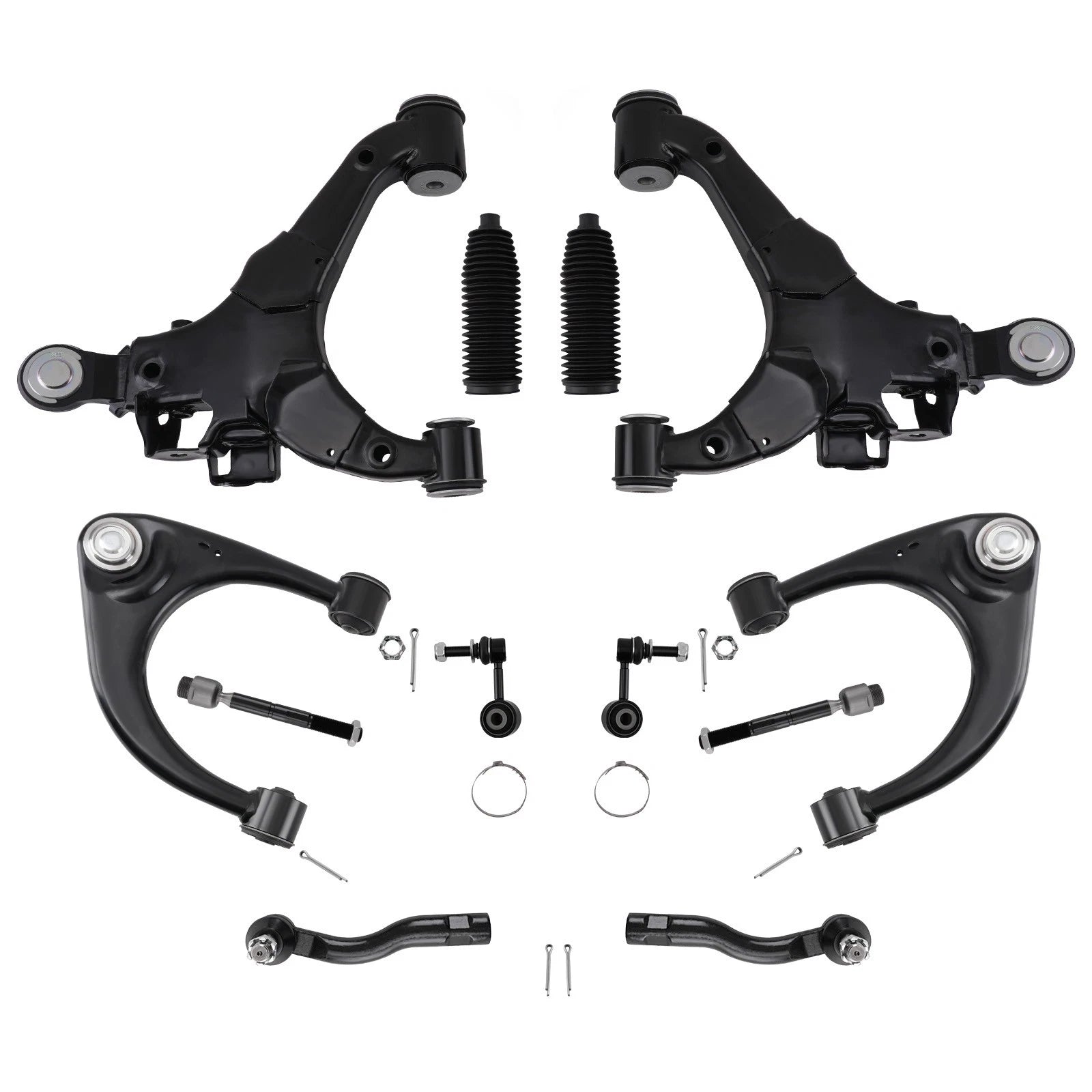 14PC Suspension Kit Front Struts w/ Control Arms for Toyota Tundra (2007–2019) 4WD
