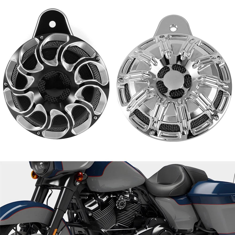 CNC Drift Horn Cover for Harley Touring Big Twin FLHR FLHT (1991–2021)