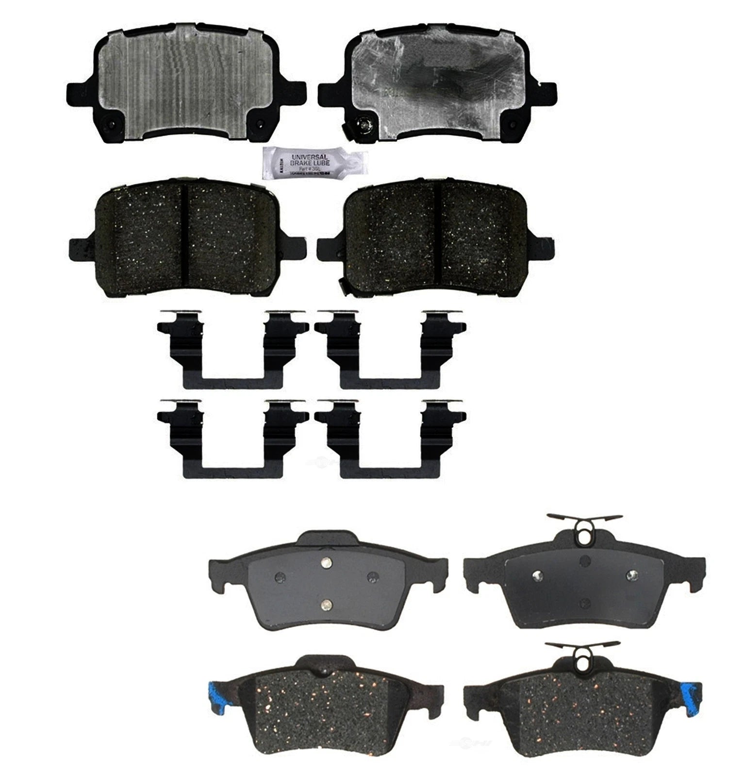 Set of 4 Ceramic Brake Pads for Chevy Pontiac Saturn Sky (2007–2010)