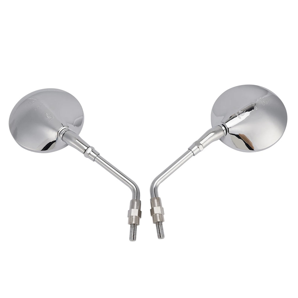 Pair of 10mm Chrome Mirrors for Honda VT100 GL1000 CB1300F CB500 (1975–2008)