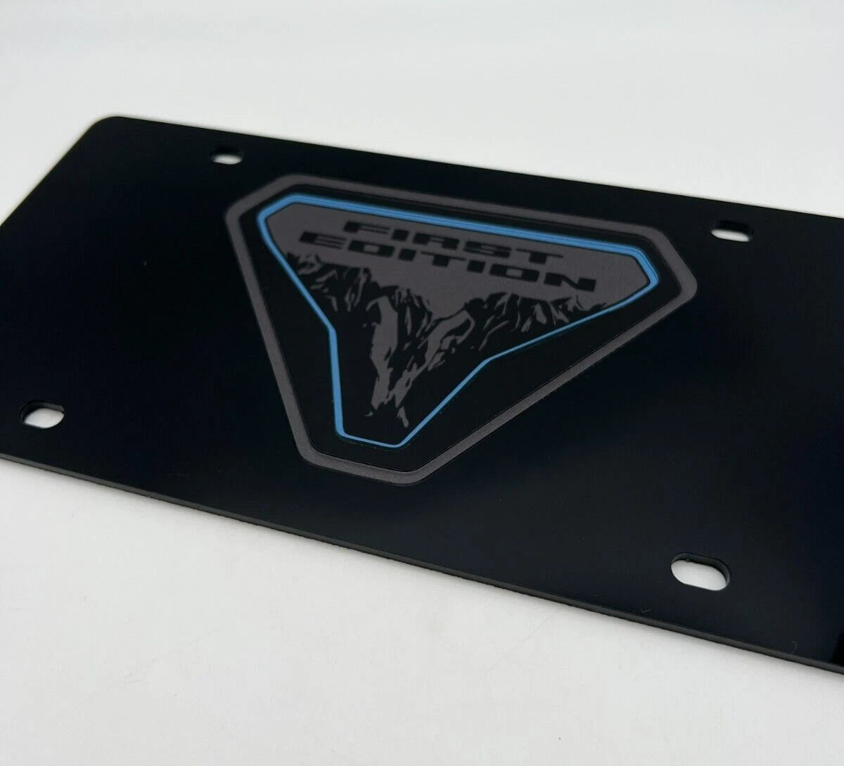 Black Acrylic License Plate for Ford Bronco First Edition Badge (2021–2024)