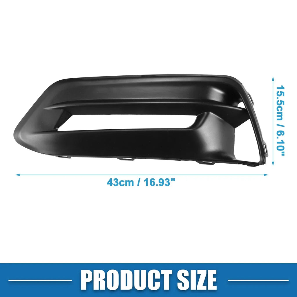 2 x Front Fog Light Grille Covers for Honda Accord (2018-2020) Black