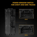 Master Power Window Switch for Chevy Silverado GMC Sierra 1500 (1999–2002)