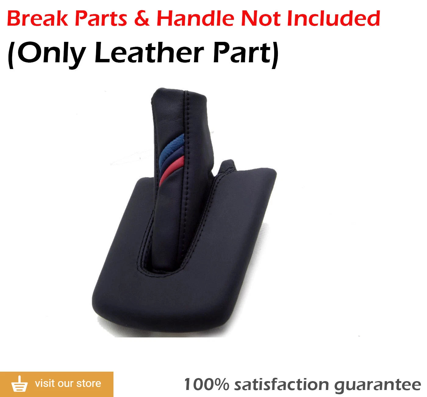 E Brake Boot for BMW E85 Z4 (2003–2008) Leather Synthetic M3 Style Stripes