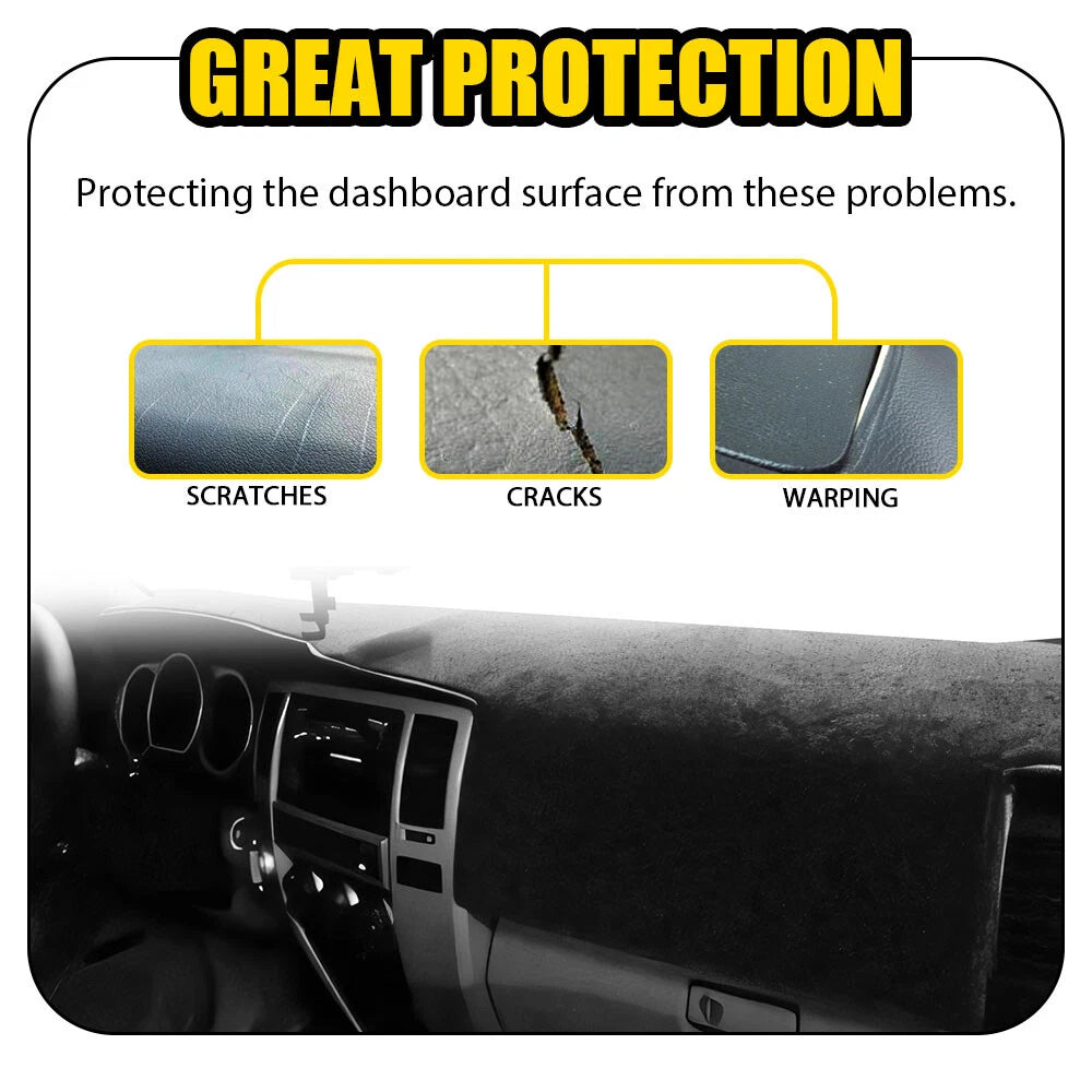 Dash Cover Mat for Toyota 4Runner (2003–2009) Black