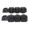 Black Front Rider Driver Footpeg Pegs for Harley Softail Low Rider (2018-2025)