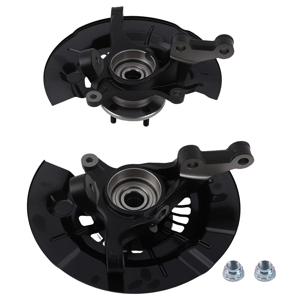 Front Steering Knuckles & Wheel Hub Bearings for Toyota Avalon Camry (2012-2017)