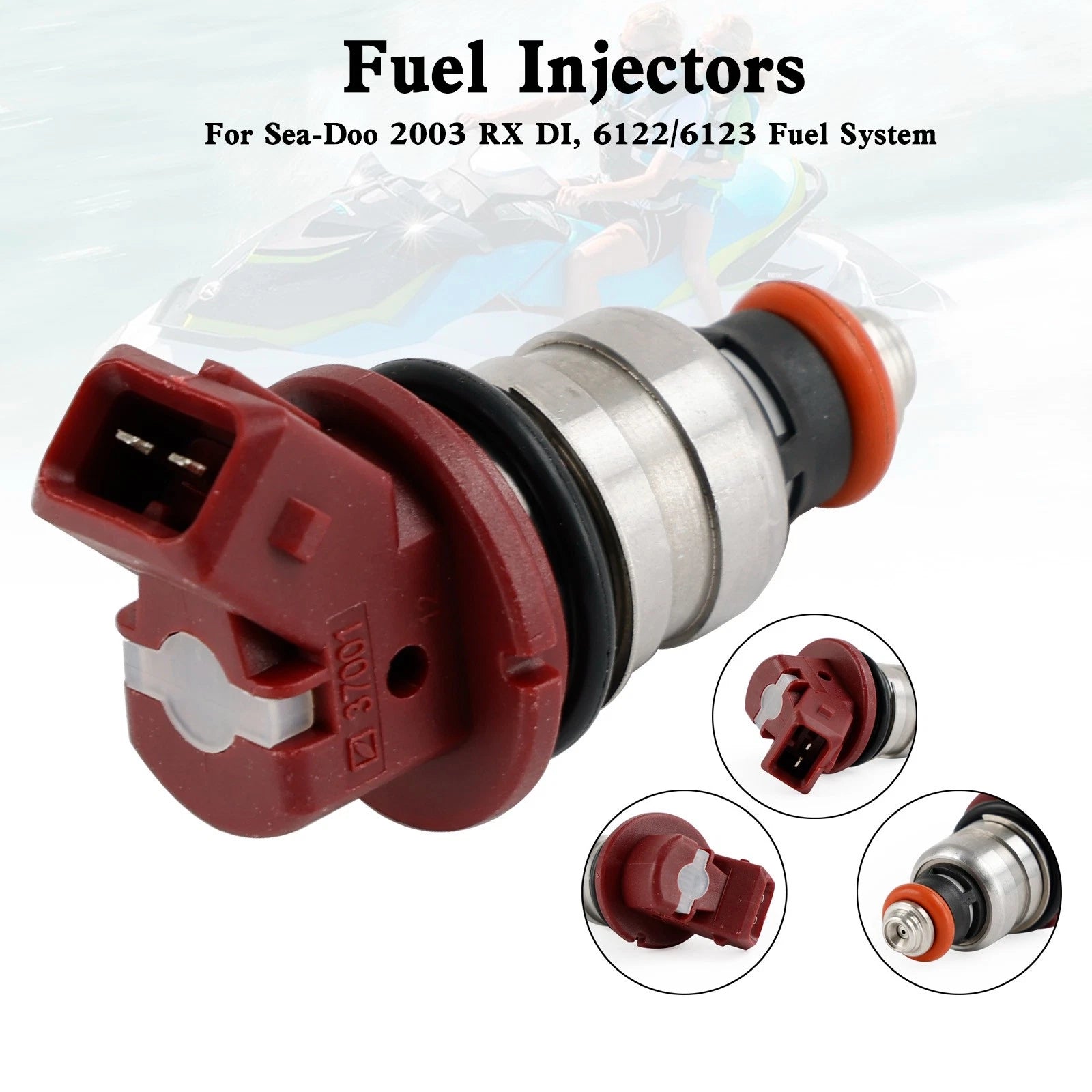 Set of 4 Fuel Injectors for Seadoo GTX/RX/LRV/XP/3D (2000–2007) 275500460