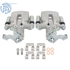 Set of 2 Rear Brake Calipers w/ Bracket for Kia Forte5 Hyundai Veloster Elantra GT