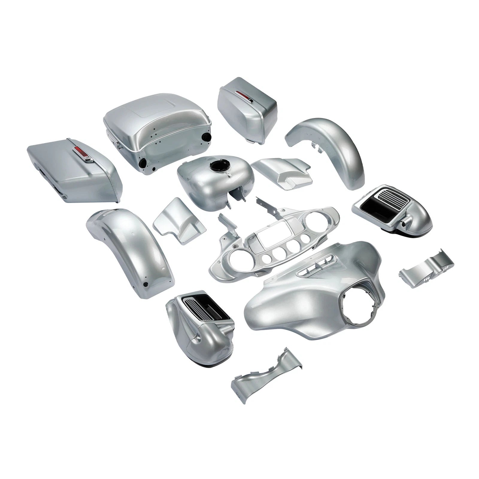 Fairings Bodywork for Harley Electra Glide Ultra Limited (2014–2024) Barracuda Silver