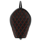 Seat Black Red Driver Rider for Harley Sportster XL 883 1200 48 (2010-2022)