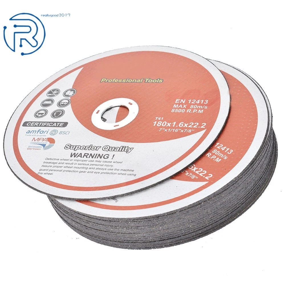 Cut-off Wheels for Metal Stainless Steel (7"×1/16"×7/8") - 100 Pack