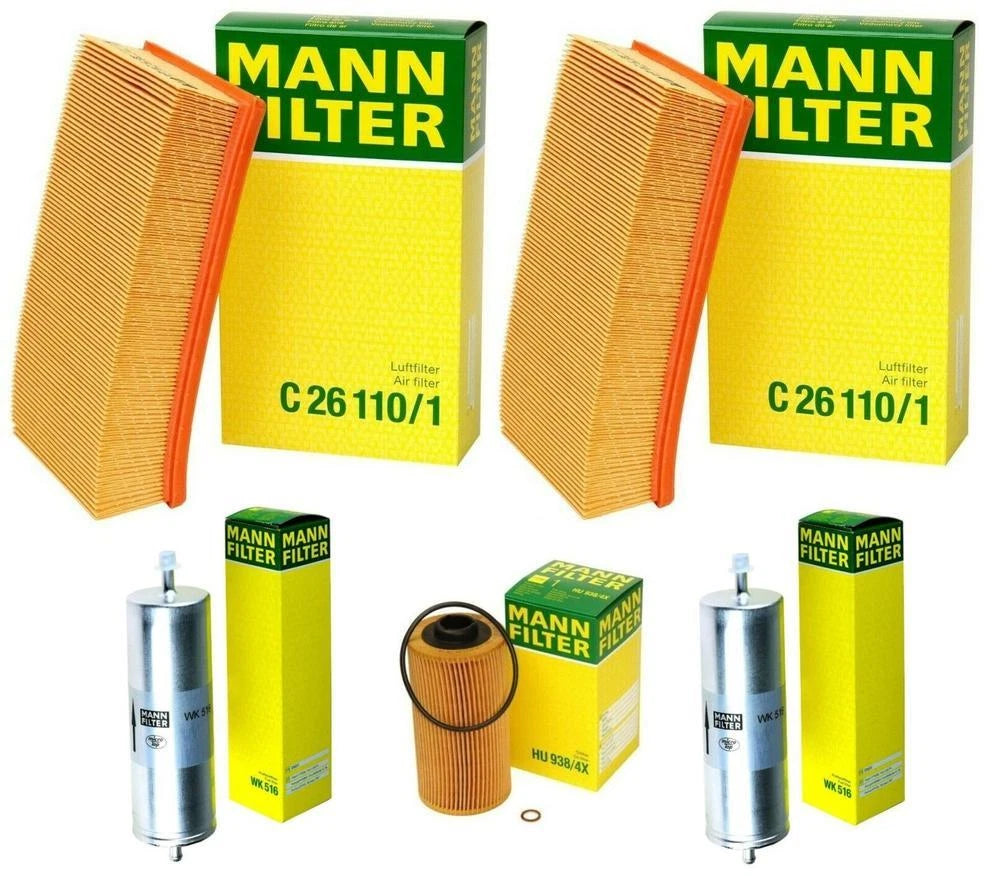 Set of 2 Mann Air & Fuel Filters for BMW E31 E32 750iL 850Ci 850i V12