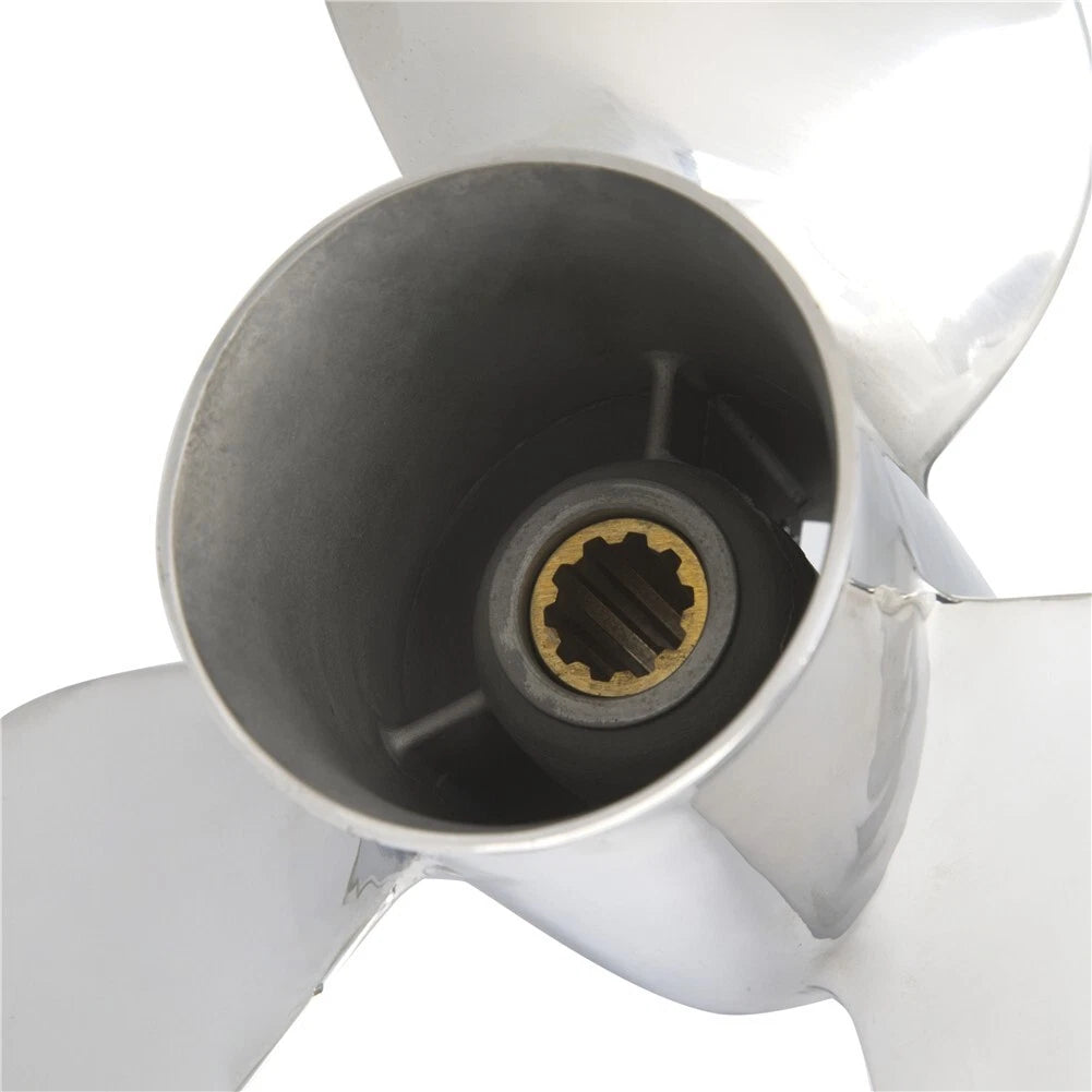 Stainless Steel Propeller for Yamaha 20-30HP (10 Tooth, RH) 9 7/8 x 12
