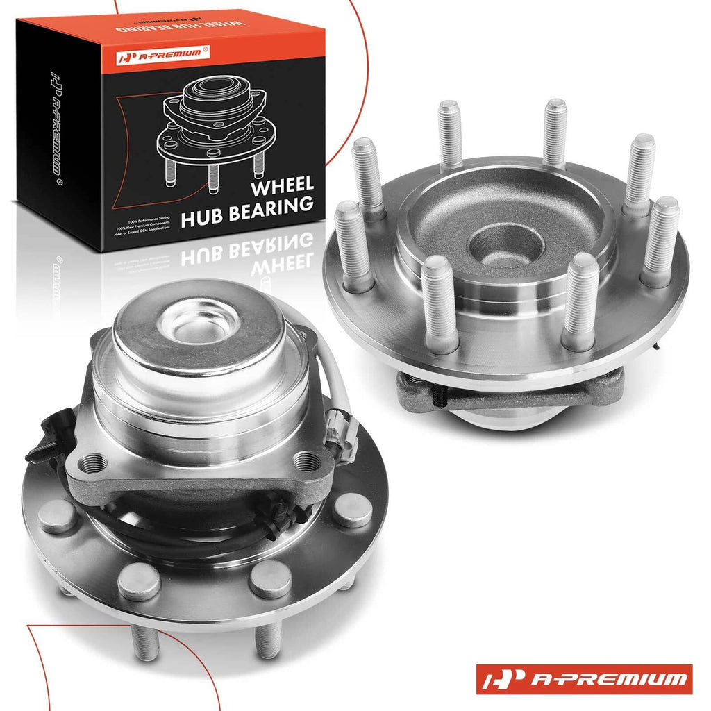 2X Front Wheel Hub & Bearing Assembly for Chevy Express 3500 (2003–2017)