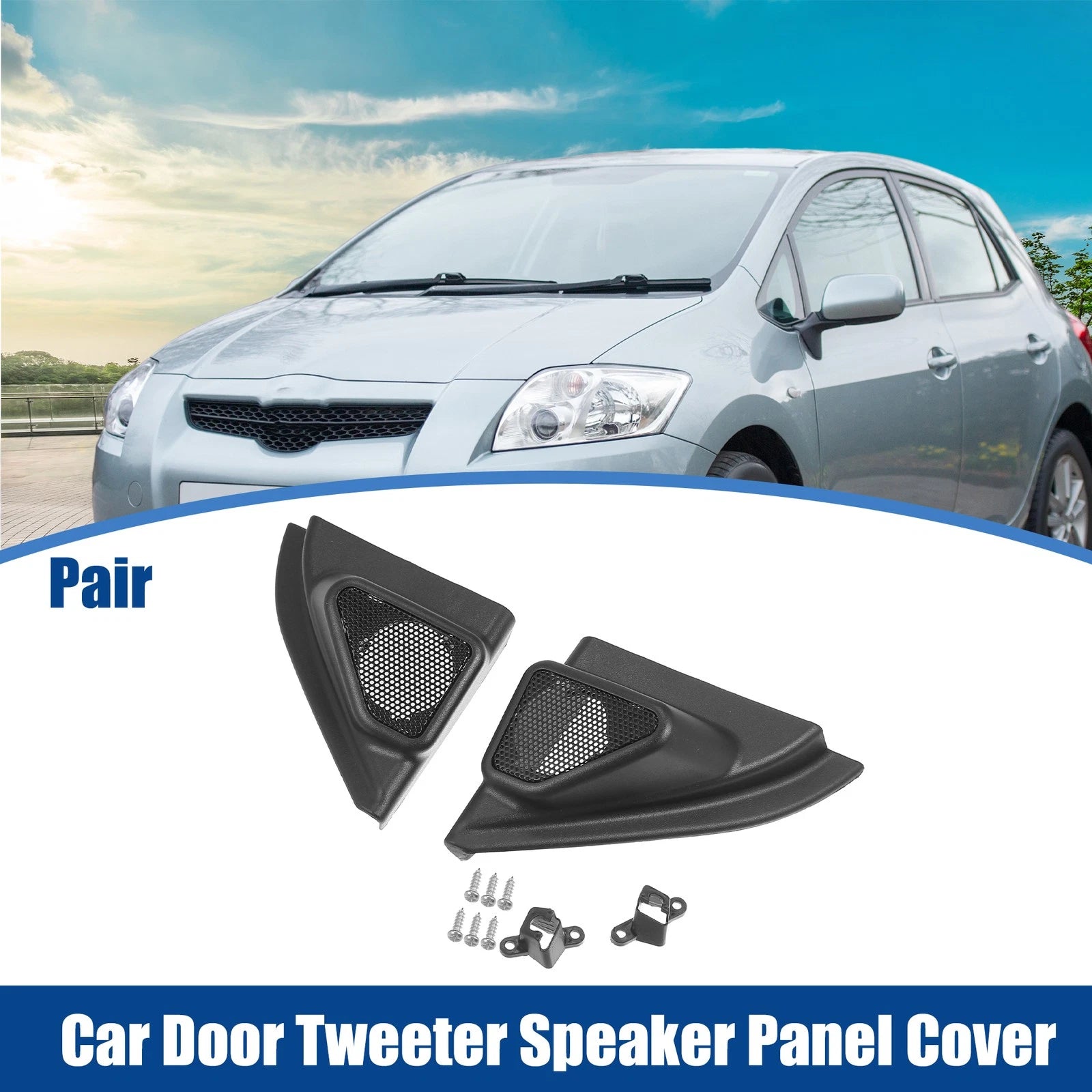 1 Pair Door Tweeter Speaker Panel Cover Trim for Toyota Corolla (2014–2018)