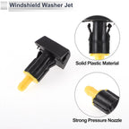 Set of 6 Windshield Washer Nozzles w/ Hose Connector for Nissan