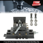 2" Cross Drill Press Vise for Heavy Duty Metal Milling