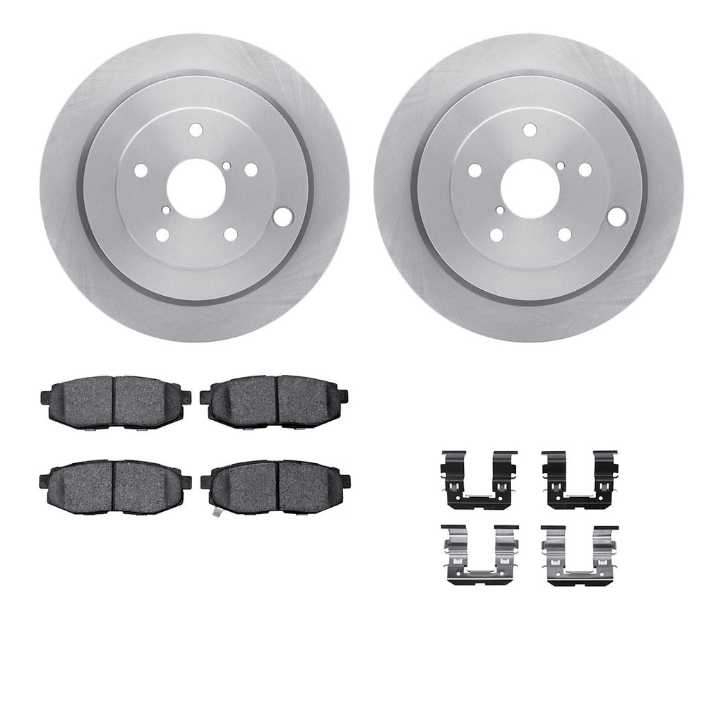 Set of 2 Brake Disc and Pad Kits for Subaru Tribeca B9