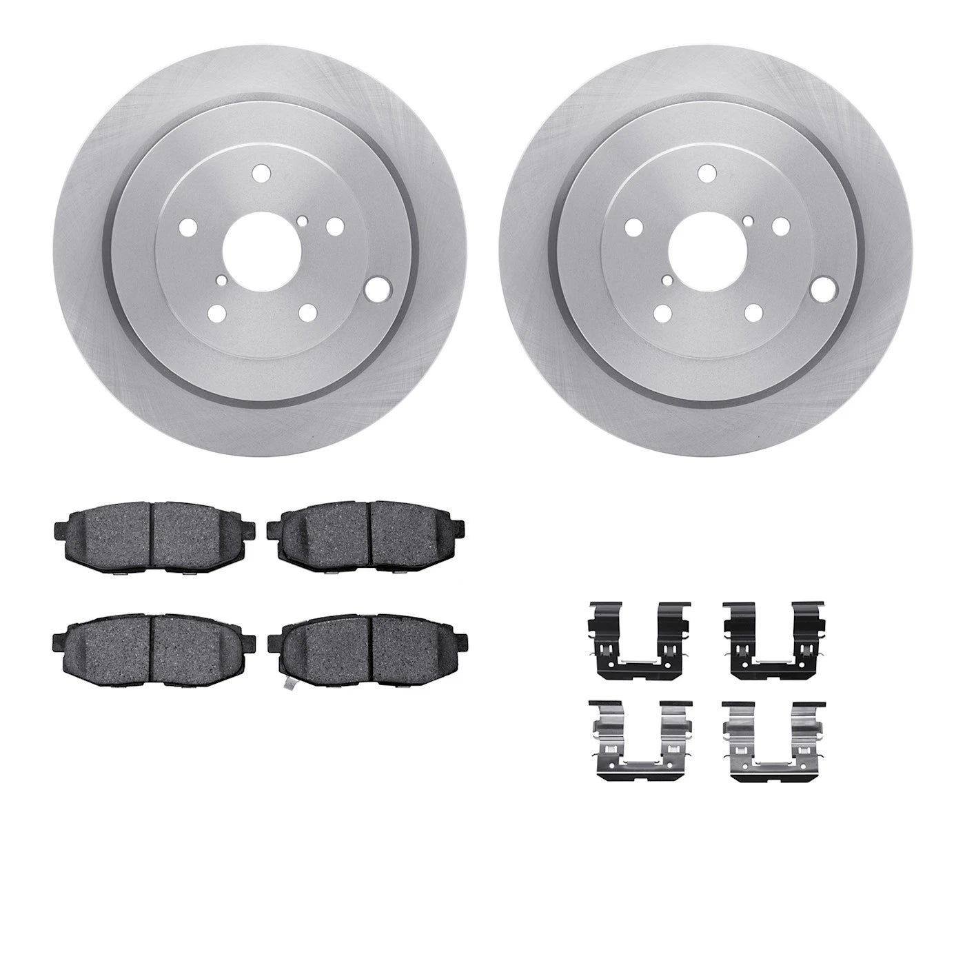 Set of 2 Brake Disc and Pad Kits for Subaru Tribeca B9
