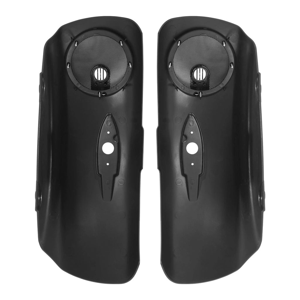 Matte Black Saddlebags Lids with 6.5" Speaker Grill for Indian Roadmaster (2015–2023)