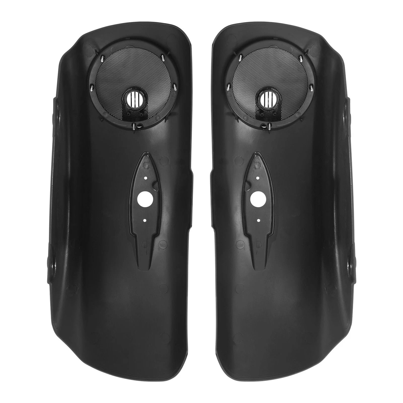 Matte Black Saddlebags Lids with 6.5" Speaker Grill for Indian Roadmaster (2015–2023)