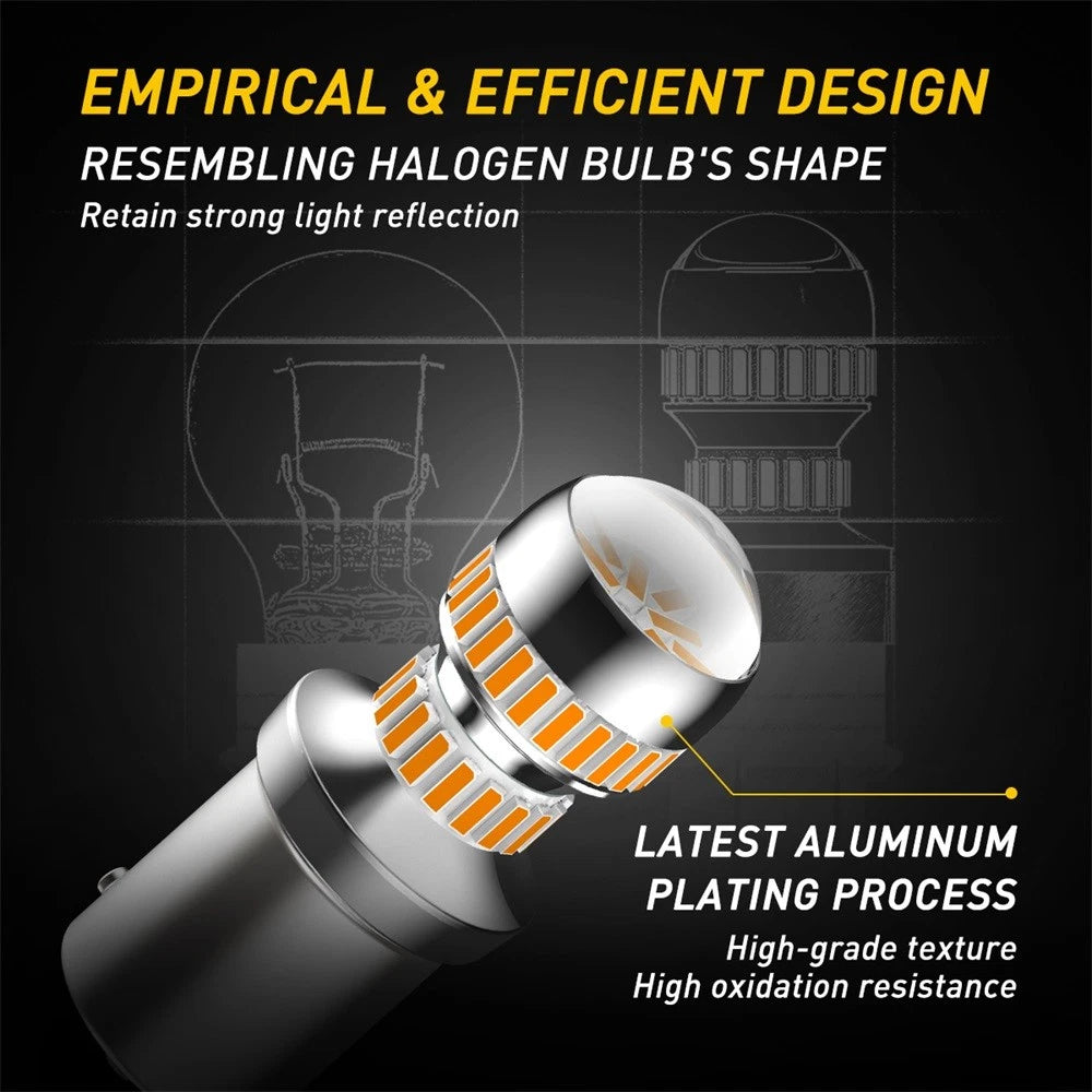 2X Amber LED Turn Signal Lights for Make Model