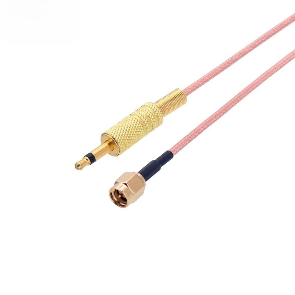 SMA Male to 3.5mm Audio Connector RG316 Coaxial Cable 15cm Gold Plated