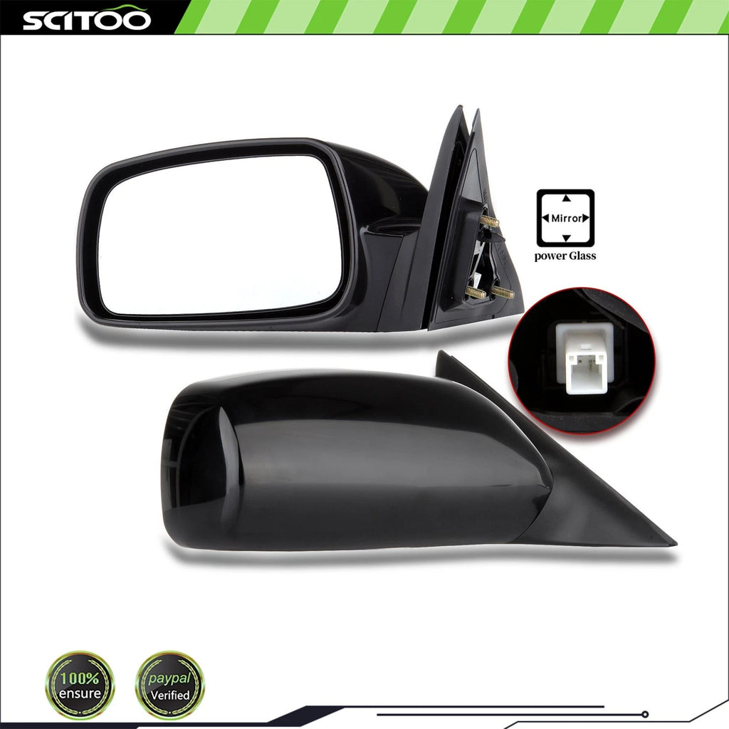 Power Side View Mirror for Toyota Camry (2007–2011) LH Black Smooth