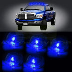 5X Clear Lens Roof Top Clearance Lamp Cover & 5X LED Light for Ford F-150
