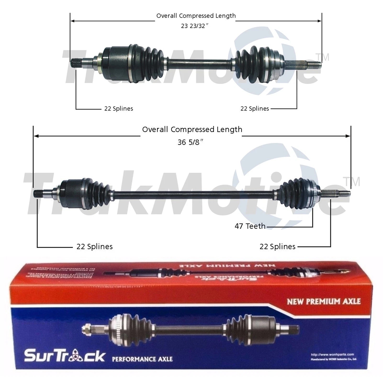 Set of 2 Front CV Axle Shafts for Chevy Aveo Pontiac G3 (2004–2009)