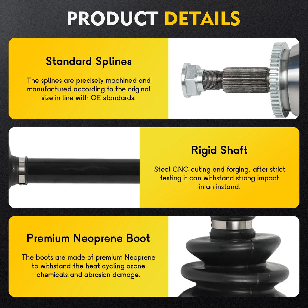 Front Passenger CV Axle Shaft Assembly for Kia Sorento (2016–2018)