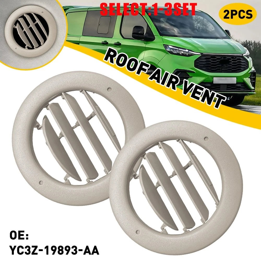 2X Roof Headliner Air Vent Louvre for Ford Transit (2015–2025)