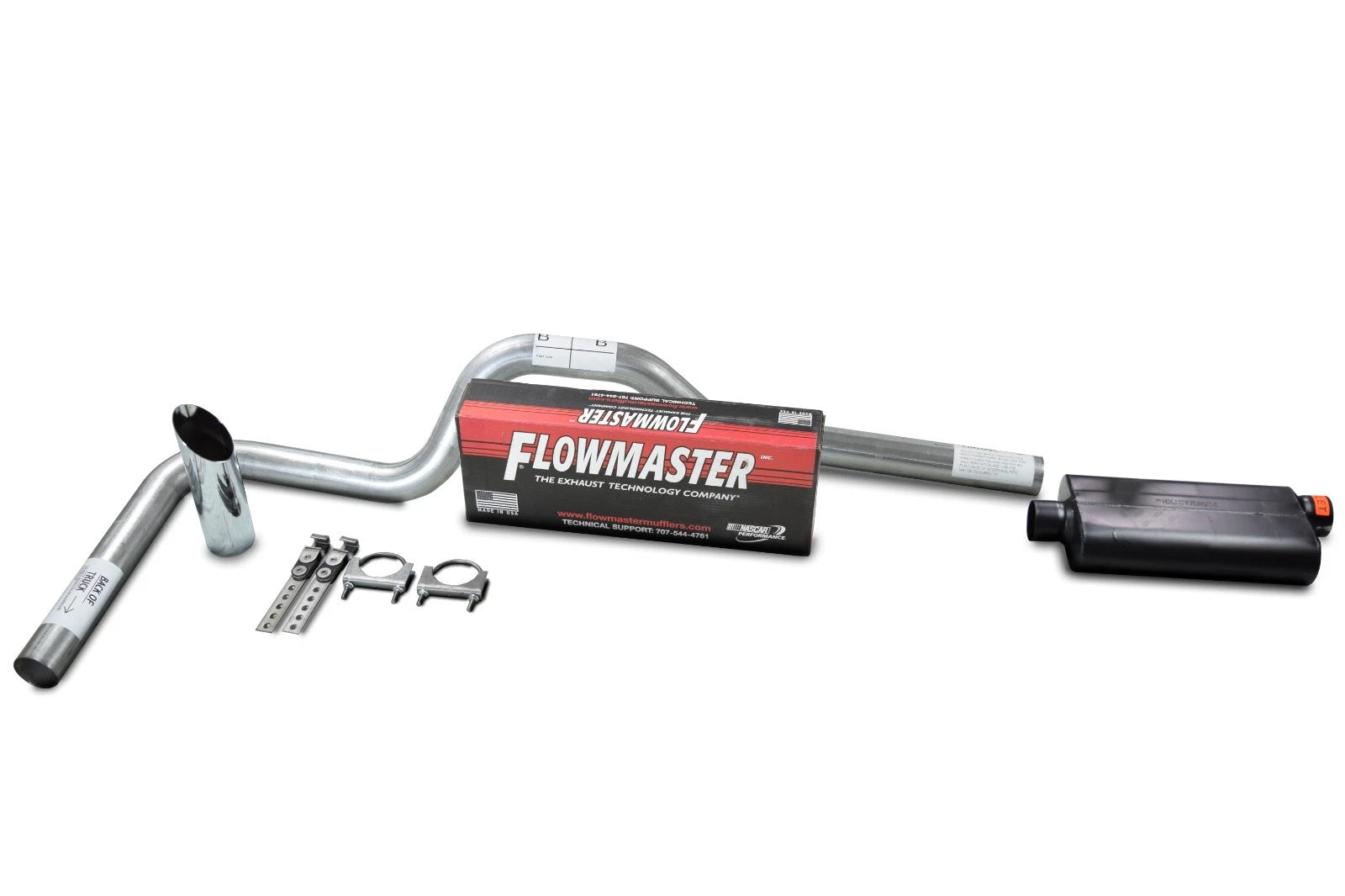 3" Exhaust Kit for Chevy GMC 1500 (1988–1995) Flowmaster 50 Series Slash Tip