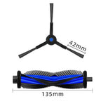 Main Brush and 2 Side Brushes Kit for Ecovacs DEEBOT MINI (2018–2023)