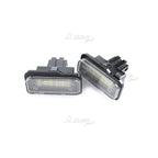 2PC White LED License Plate Light for Mercedes W203 W211 W219 Tesla Model S
