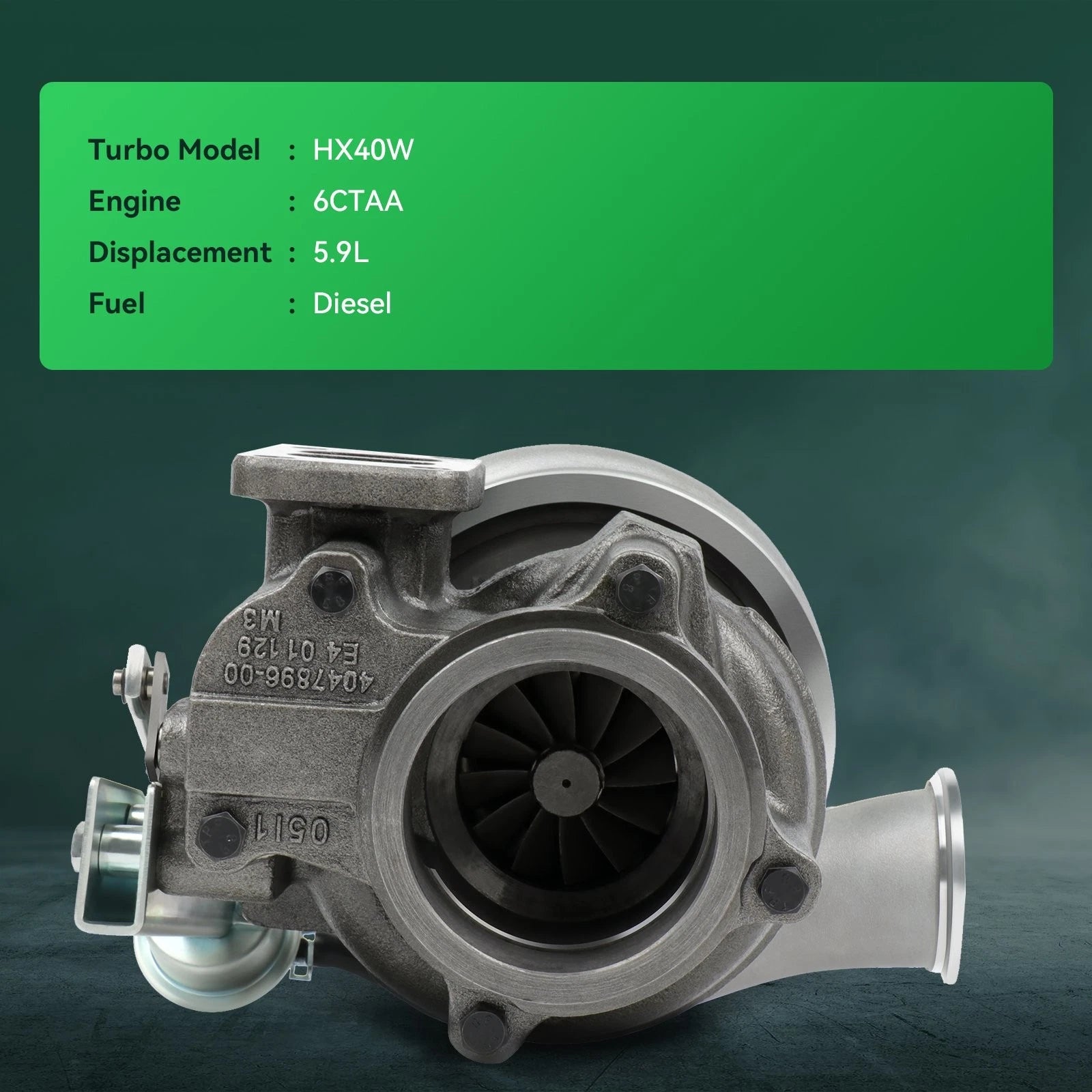 HX40W Turbo for Dodge D250 D350 RAM 2500 3500 (1989–2002)