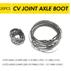 20PCS CV Joint Axle Boot Clamp Crimp Bands for Auto/ATV