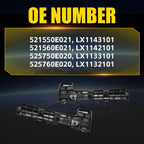 Set of 4 Rear Bumper Retainer Brackets for Lexus RX350 RX450h (2010–2015)