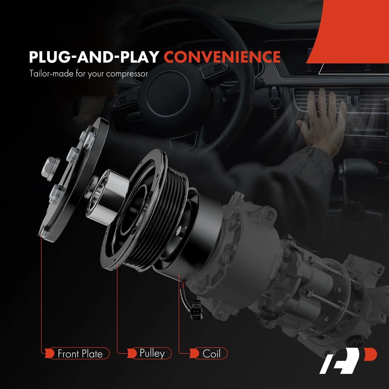 A/C Compressor Clutch Kit for Nissan Sentra Altima (2007-2012)