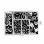 Set of 158 Fastener Clip Screw Kit for Universal Motorbike Windscreen Fairing
