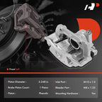 Front Driver Side Disc Brake Caliper with Bracket for Mercedes-Benz C230 (2003-2007)