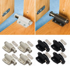 Set of 4 Magnetic Pressure Push Open Touch Latch for Cabinets & Drawers