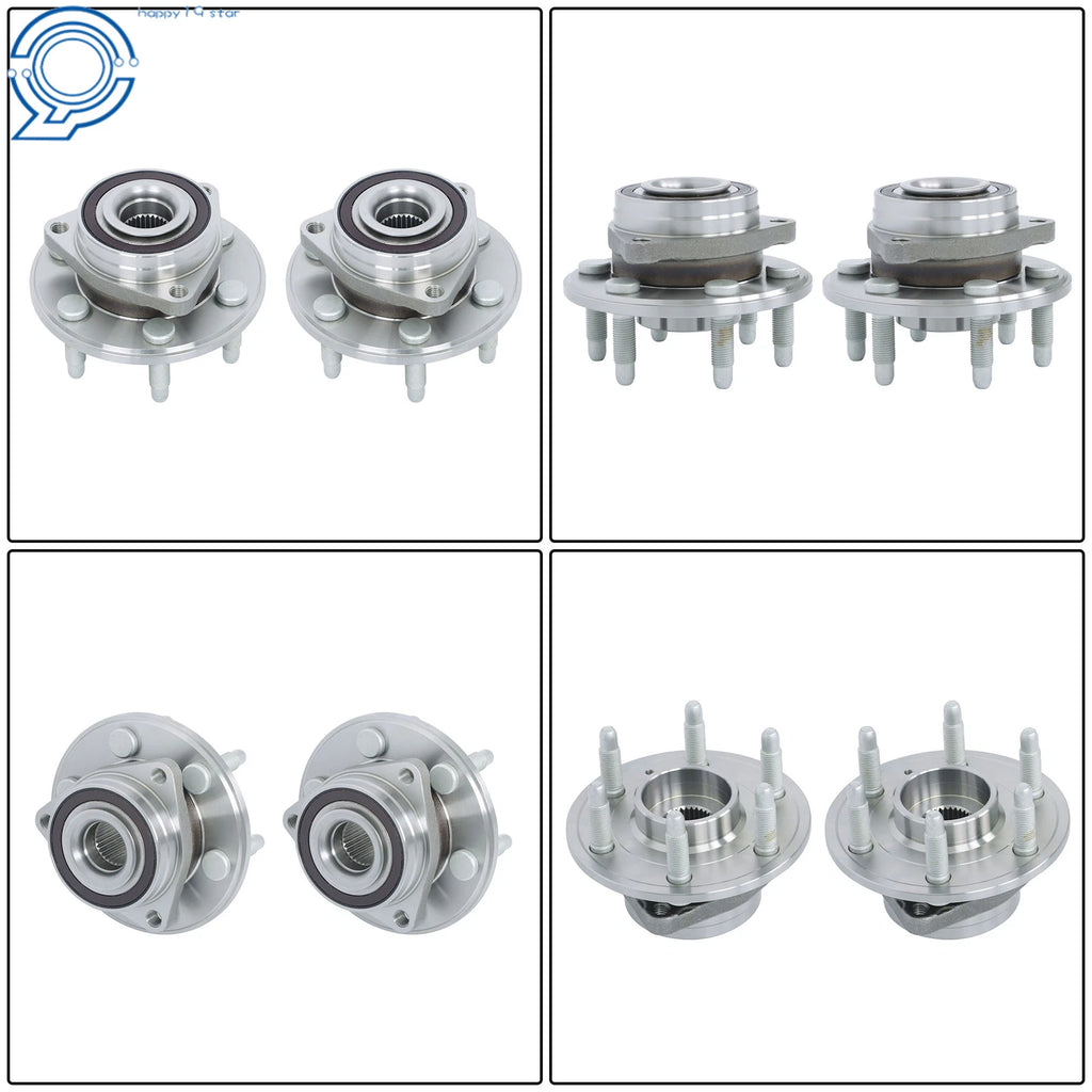 2X Wheel Bearing Hubs for Cadillac SRX (2010–2016) Saab 9-4X (2011)